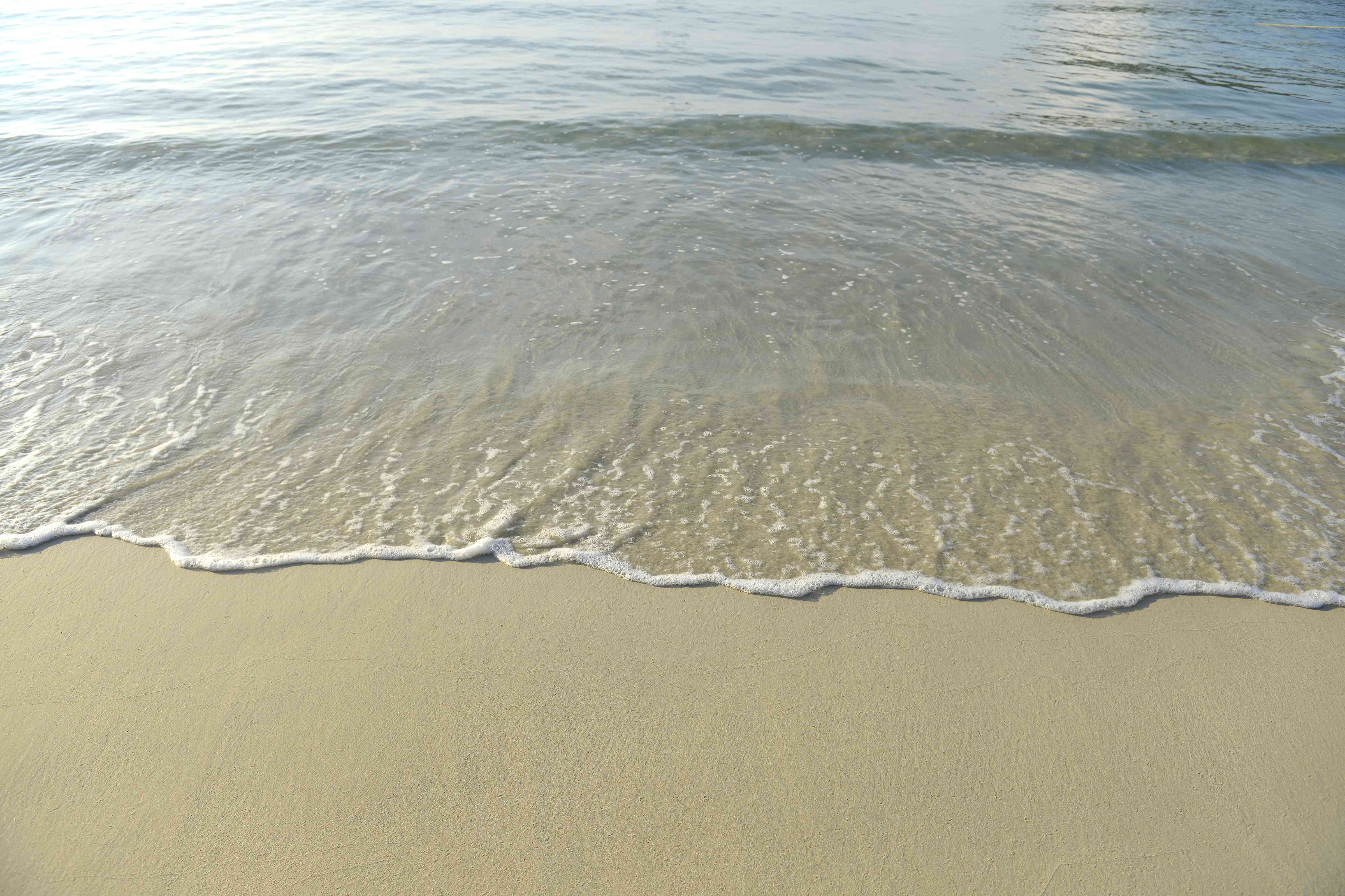 Shallow water at the beach.